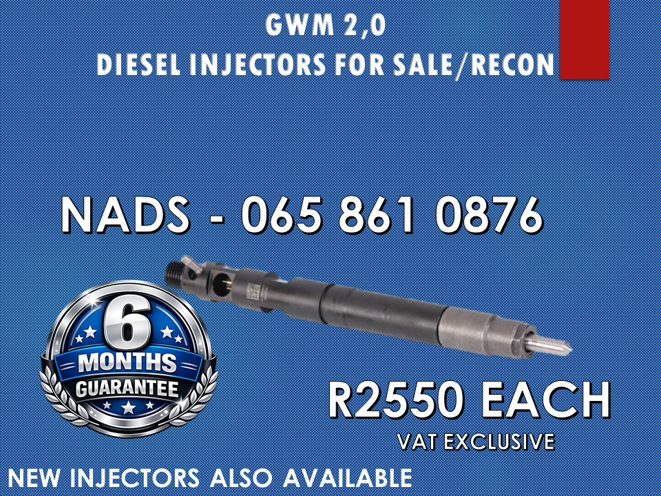 GWM 2.0 DELPHI DIESEL INJECTORS FOR SALE OR RECON - Private Seller GWM 2.0 DELPHI DIESEL INJECTORS FOR SALE OR RECON - Private Seller