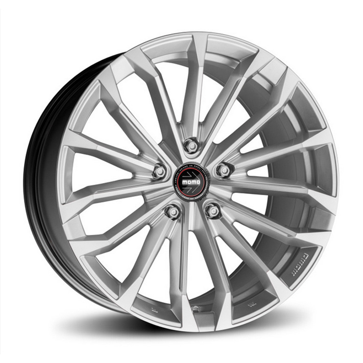 19″ Momo RF-03 Titanium 5/114 Polished Silver Alloy Wheels