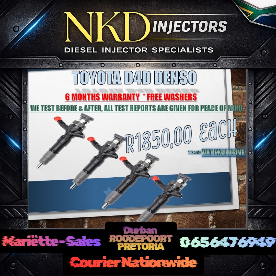 Toyota D4D Denso Diesel Injectors - Private Seller Toyota D4D Denso Diesel Injectors - Private Seller
