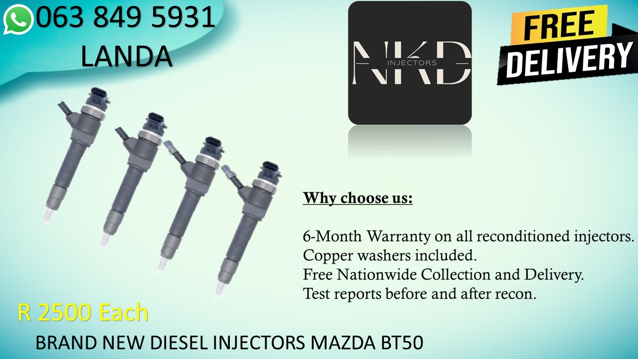 MAZDA BT50 BRAND NEW DIESEL INJECTORS FOR SALE IN BOKSBURG GAUTENG - Private Seller MAZDA BT50 BRAND NEW DIESEL INJECTORS FOR SALE IN BOKSBURG GAUTENG - Private Seller