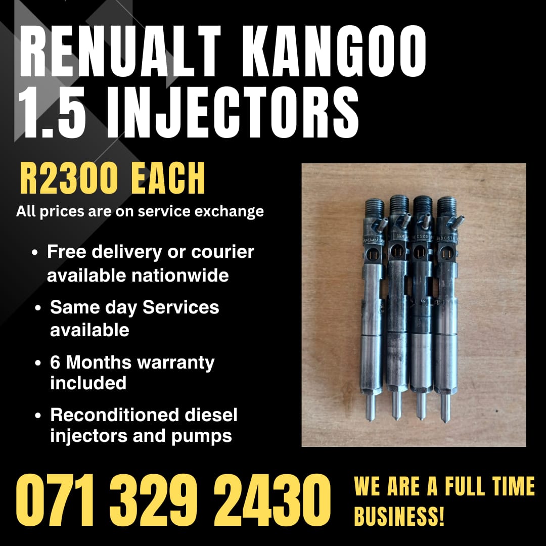 RENUALT KANGOO 1.5 INJECTORS FOR SALE WITH WARRANTY - Private Seller RENUALT KANGOO 1.5 INJECTORS FOR SALE WITH WARRANTY - Private Seller