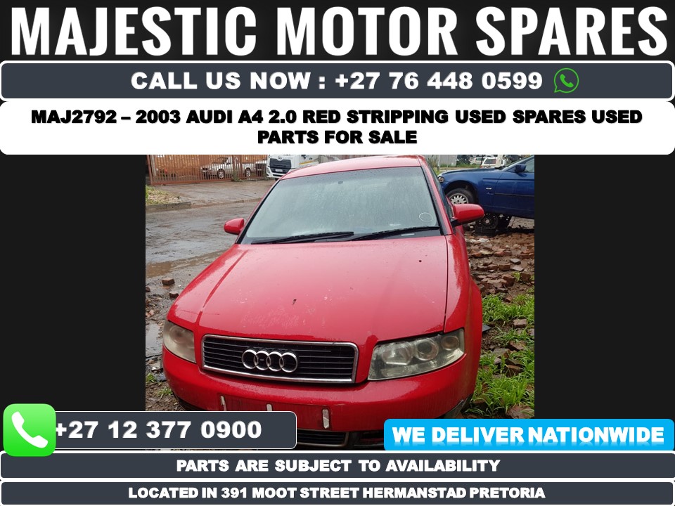 2003 Audi A4 2.0 stripping for Used Spares and Parts - Private Seller 2003 Audi A4 2.0 stripping for Used Spares and Parts - Private Seller