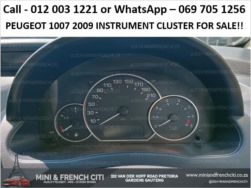 Peugeot 1007 2009 Instrument Cluster For Sale – Genuine OEM Part!! - Private Seller Peugeot 1007 2009 Instrument Cluster For Sale – Genuine OEM Part!! - Private Seller