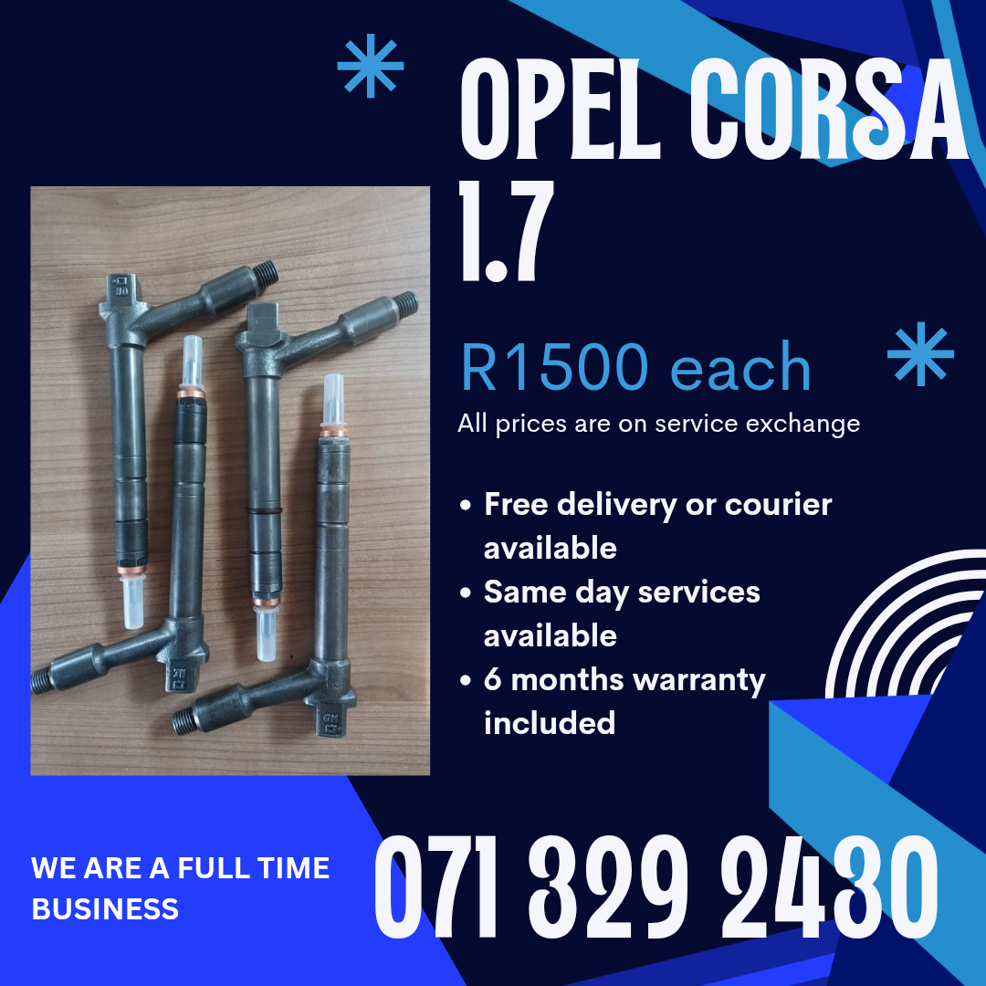 OPEL CORSA 1.7 INJECTORS FOR SALE WITH WARRANTY - Private Seller OPEL CORSA 1.7 INJECTORS FOR SALE WITH WARRANTY - Private Seller
