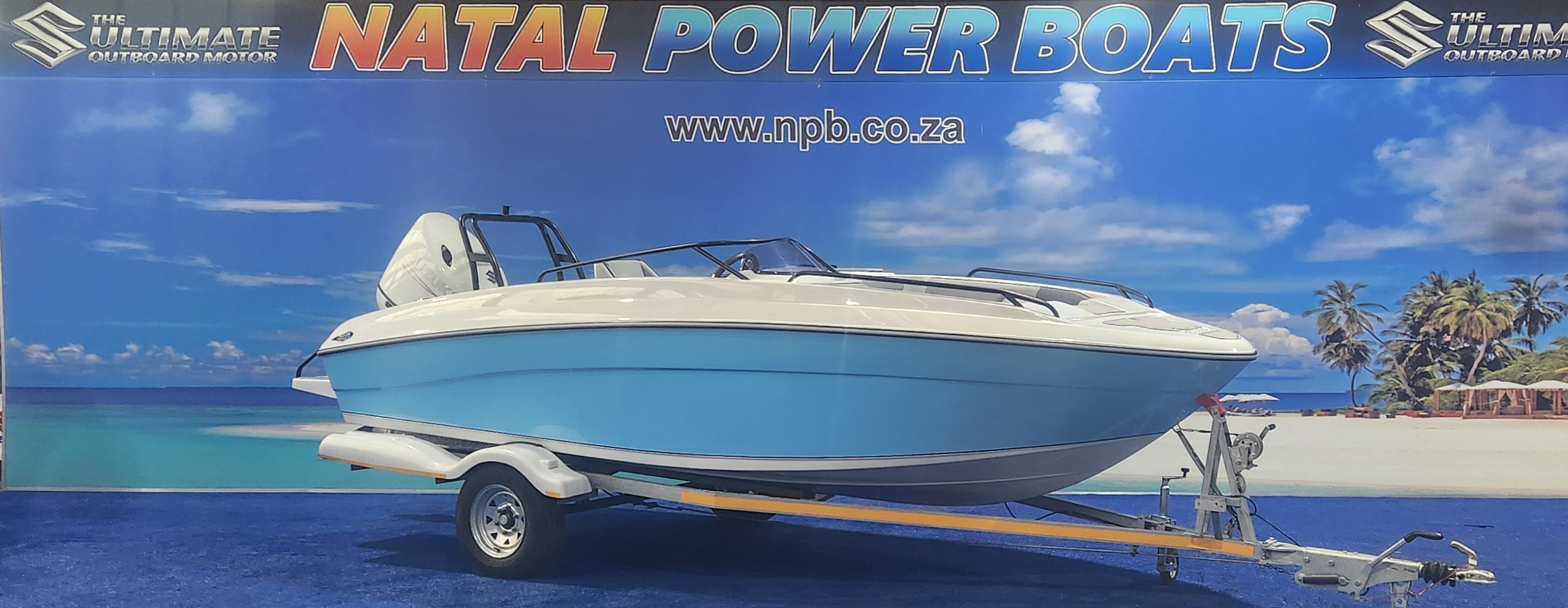XF 170 ON TRAILER 140 HP SUZUKI 4 STROKE DRIVE BY WIRE