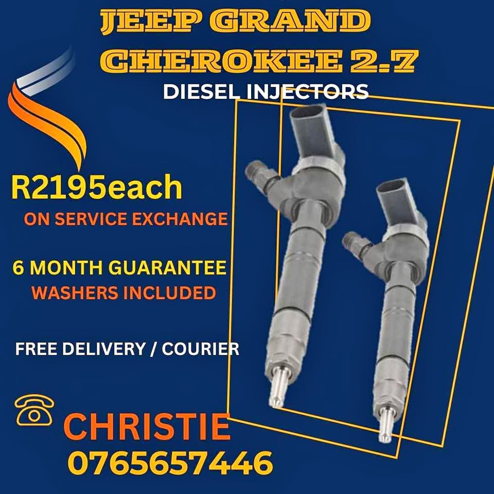 Jeep Grand cherokee 2.7 Diesel Injectors for sale - Private Seller Jeep Grand cherokee 2.7 Diesel Injectors for sale - Private Seller
