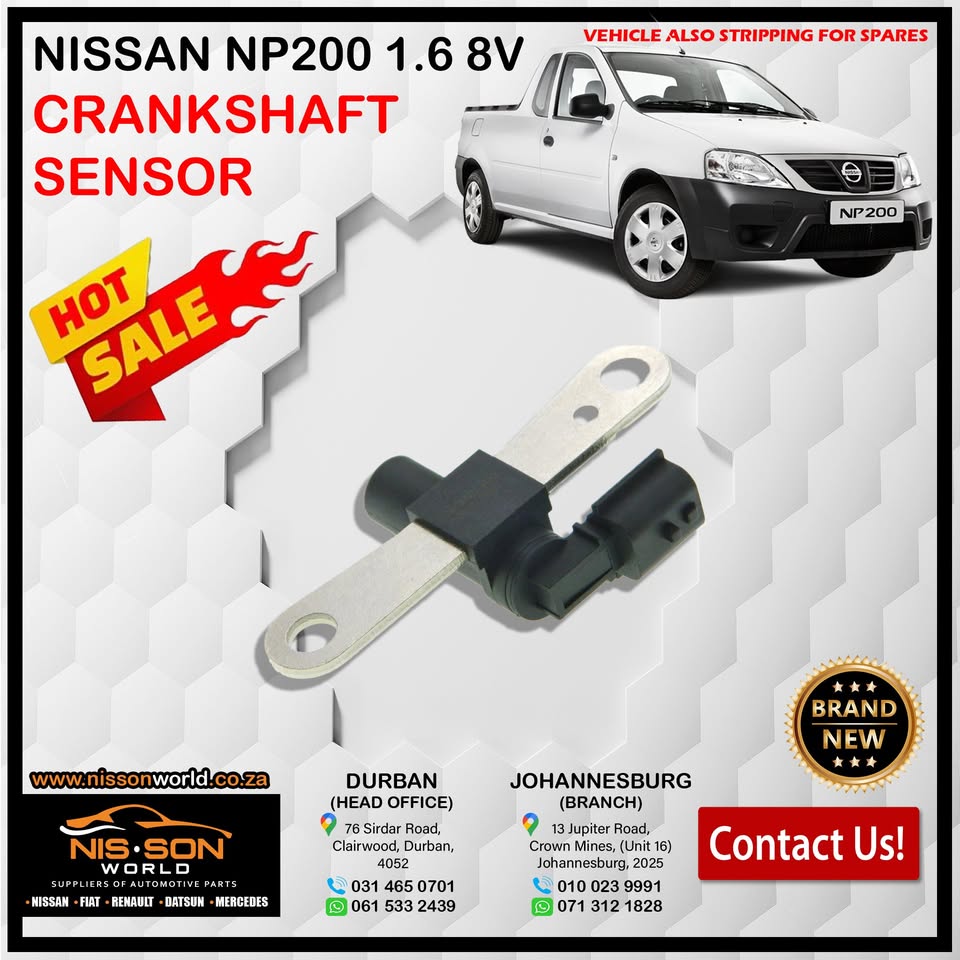 NISSAN NP200 1.6 8V CRANKSHAFT SENSOR - Private Seller