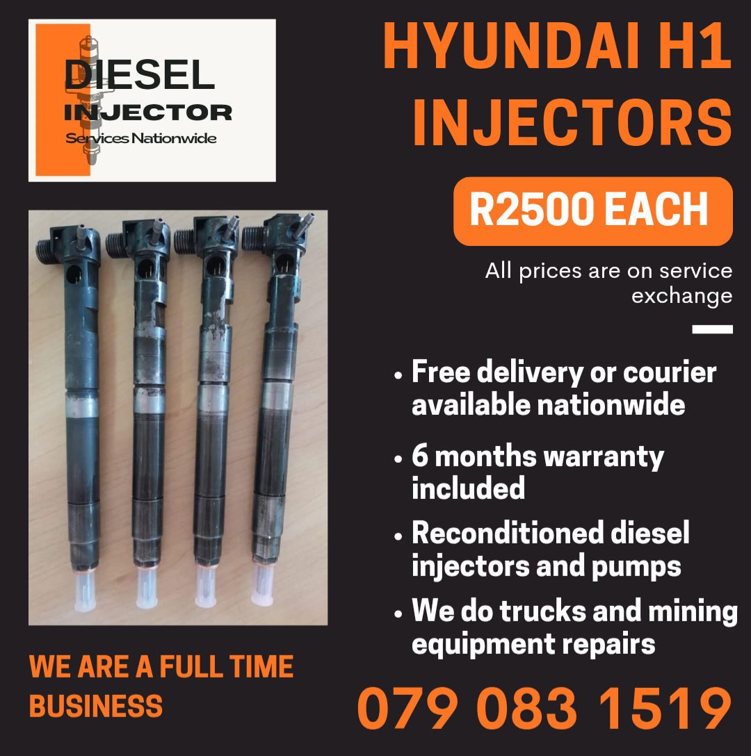 HYUNDAI H1 INJECTORS FOR SALE WITH WARRANTY INCLUDED - Private Seller HYUNDAI H1 INJECTORS FOR SALE WITH WARRANTY INCLUDED - Private Seller