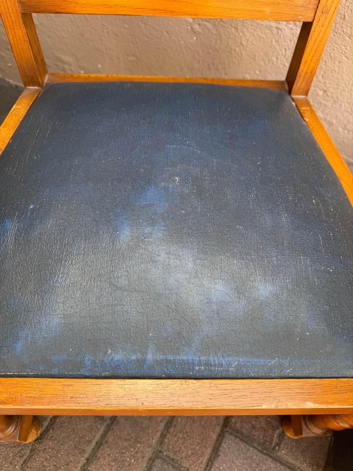 Antique armchair and trunk