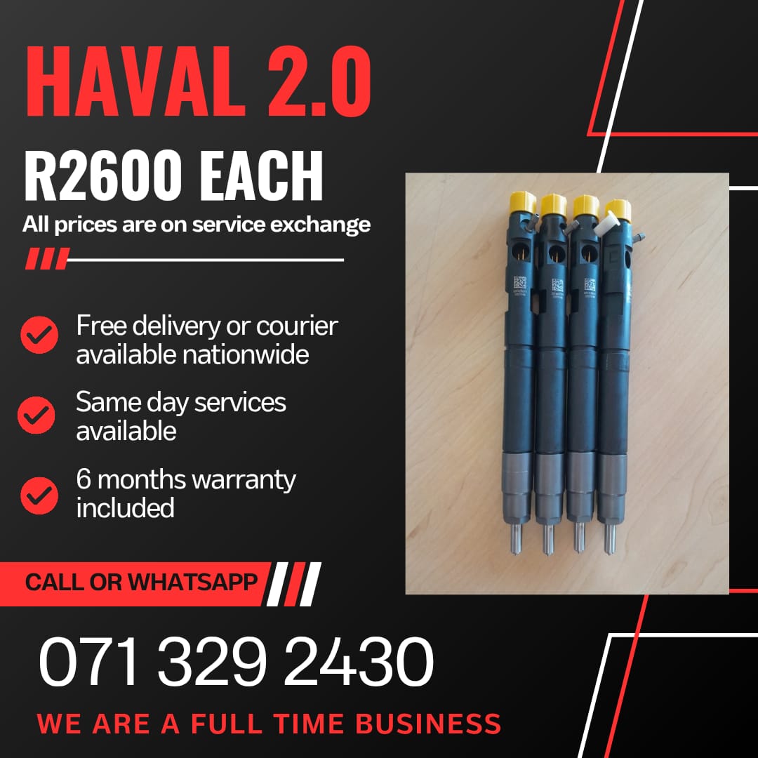 HAVAL 2.0 INJECTORS FOR SALE WITH WARRANTY - Private Seller HAVAL 2.0 INJECTORS FOR SALE WITH WARRANTY - Private Seller