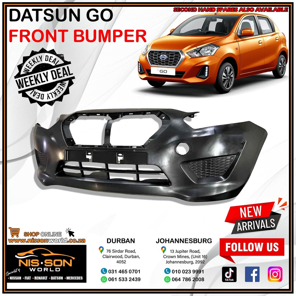 Used DATSUN GO FRONT BUMPER for sale in KwaZulu-Natal | Auto Mart