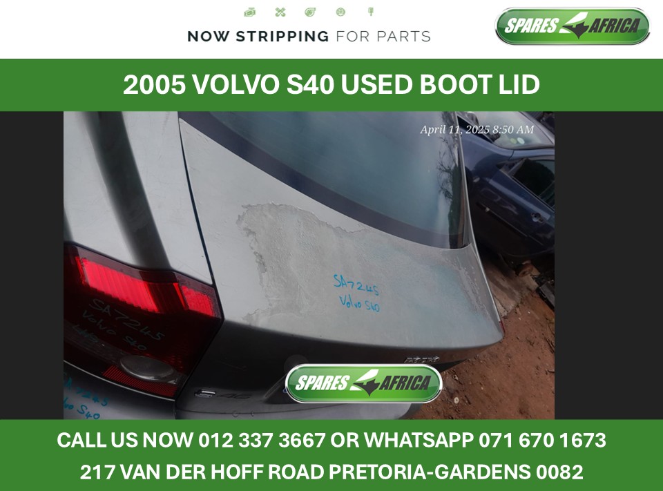 2005 Volvo S40 Used Boot Lid - Private Seller 2005 Volvo S40 Used Boot Lid - Private Seller