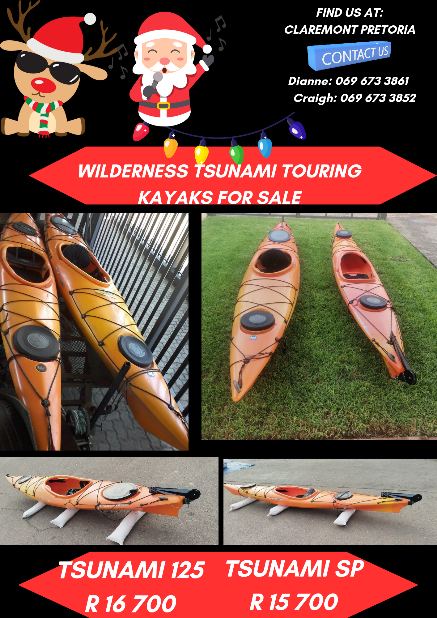 WILDERNESS TSUNAMI TOURING KAYAKS FOR SALE WILDERNESS TSUNAMI TOURING KAYAKS FOR SALE