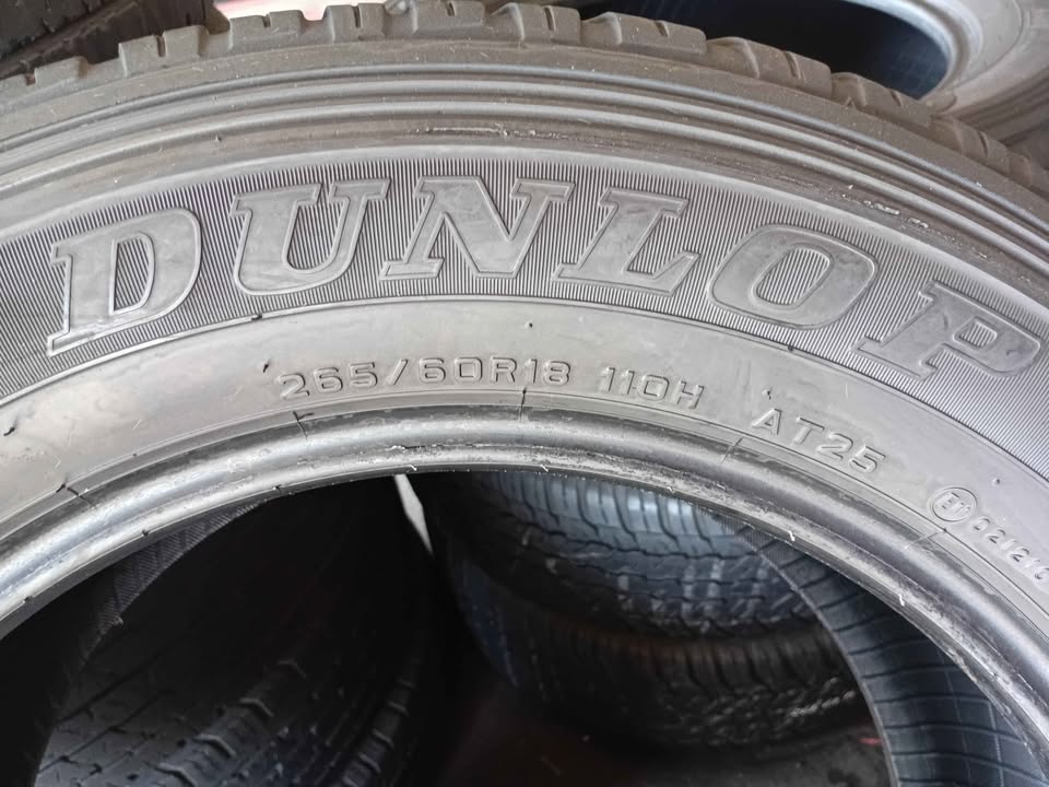Set of 265/60/18 Dunlop Tyres for Sale. Contact - Private Seller