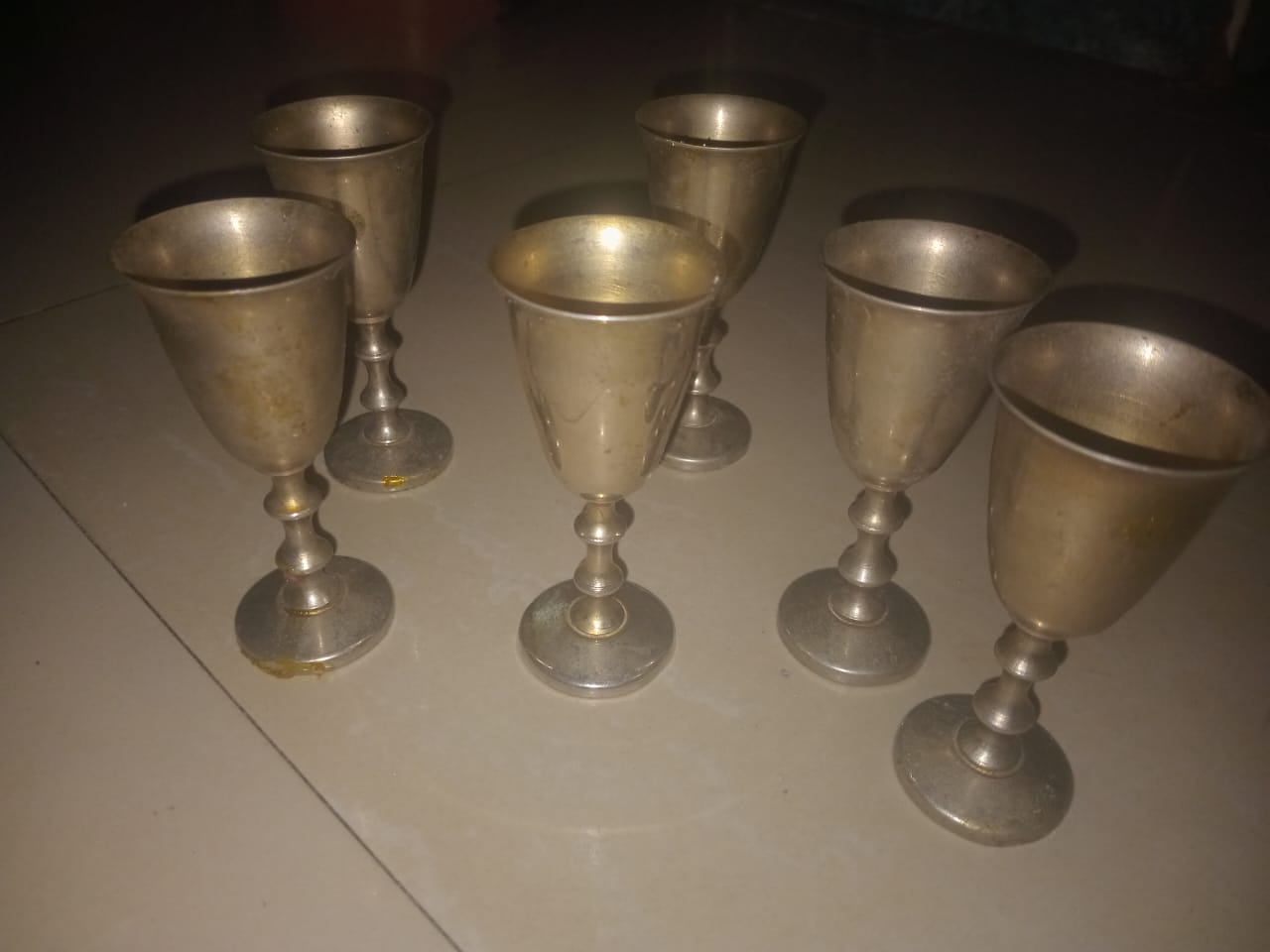 Antique Gilt plated commune cup/goblet made in Hong Kong