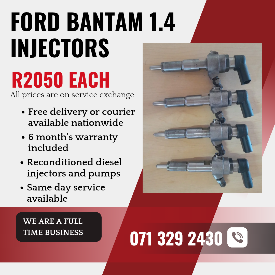 FORD BANTAM 1.4 INJECTORS FOR SALE WITH WARRANTY - Private Seller FORD BANTAM 1.4 INJECTORS FOR SALE WITH WARRANTY - Private Seller