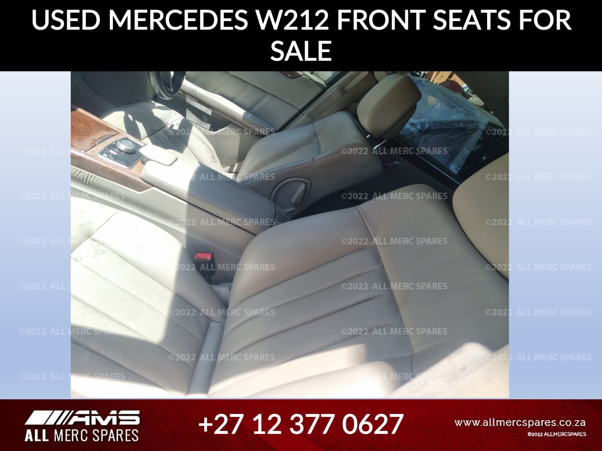 Used Mercedes W212 Front Seats for Sale - Private Seller Used Mercedes W212 Front Seats for Sale - Private Seller