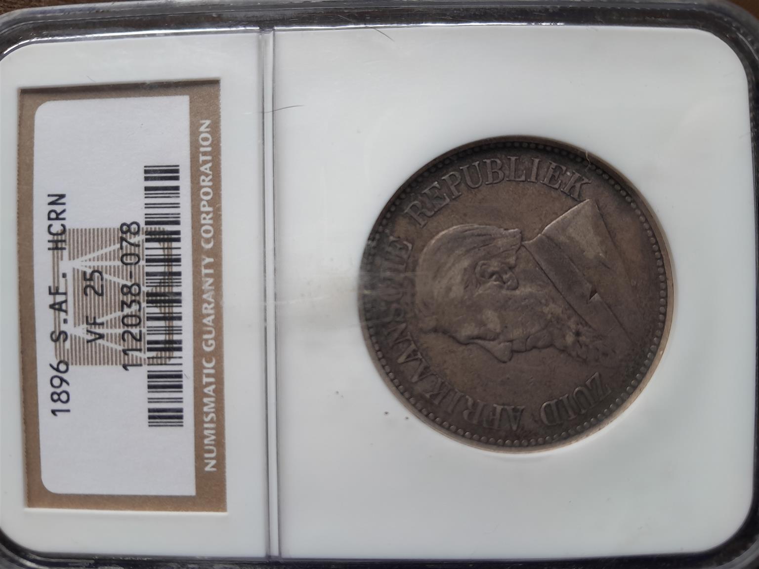 1896 ZAR Paul Kruger two and a half shielling coin for sale