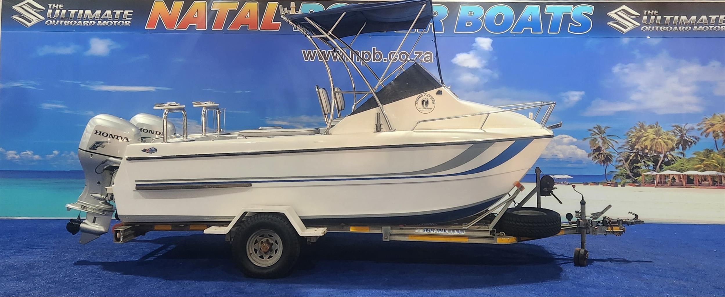 COBRA CAT 525 FC ON TRAILER 07 mode 2 X 90 HP HONDA 4 STROKES FINANCE ARRANGED - Private Seller COBRA CAT 525 FC ON TRAILER 07 mode 2 X 90 HP HONDA 4 STROKES FINANCE ARRANGED - Private Seller