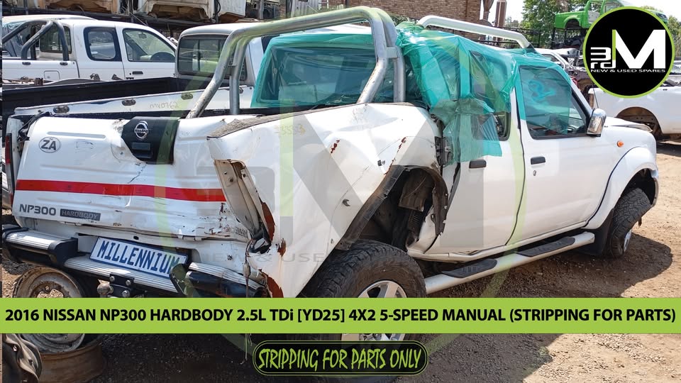 2016 Nissan NP300 Hardbody 2.5 TDi BASE 4x2 double Cab (STRIPPING FOR PARTS)