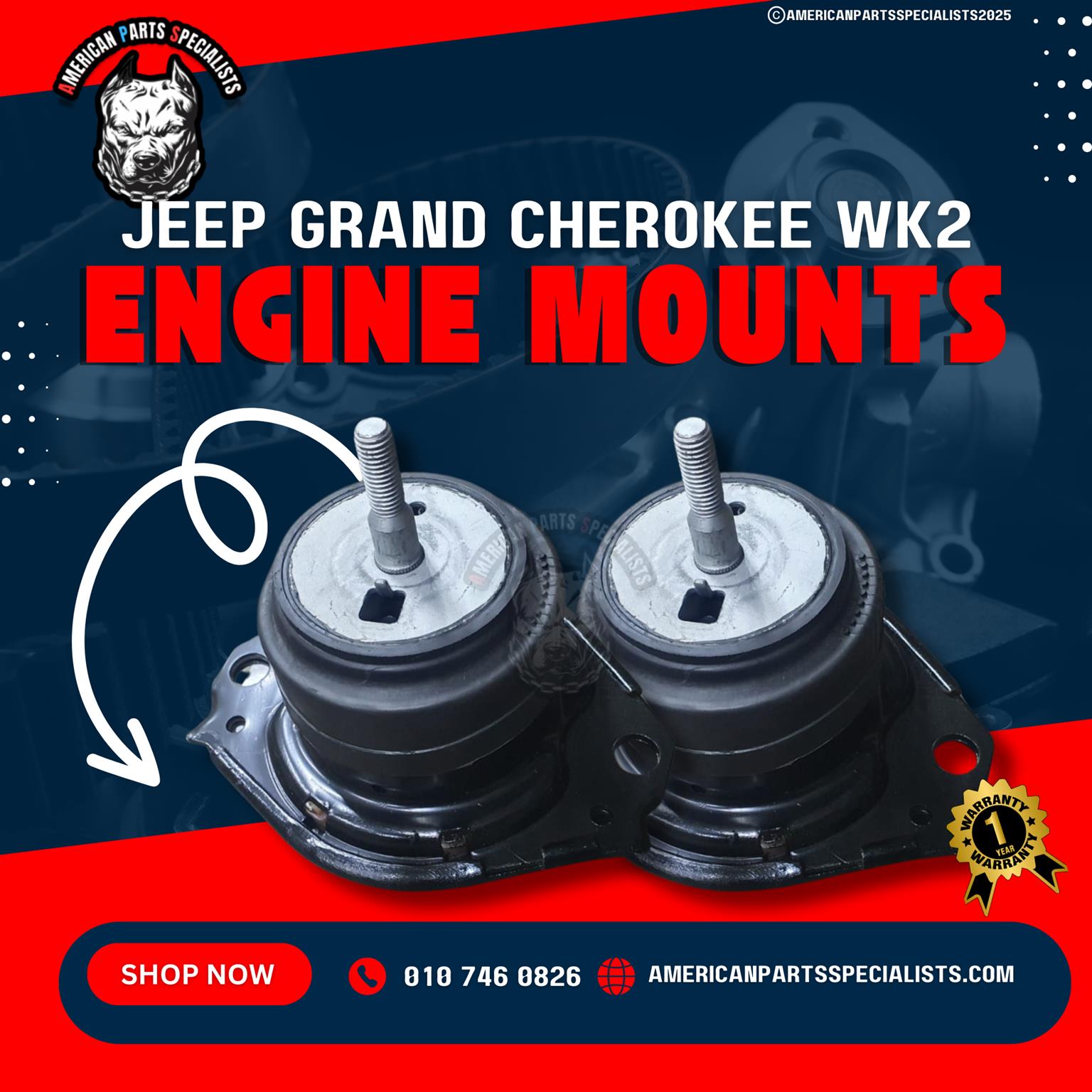 Jeep Engine Mounts For Sale - Private Seller