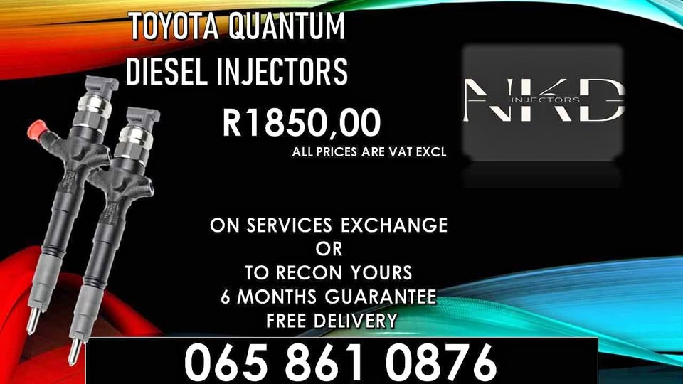 Toyota Quantum diesel injectors for sale on exchange or recon. - Private Seller Toyota Quantum diesel injectors for sale on exchange or recon. - Private Seller