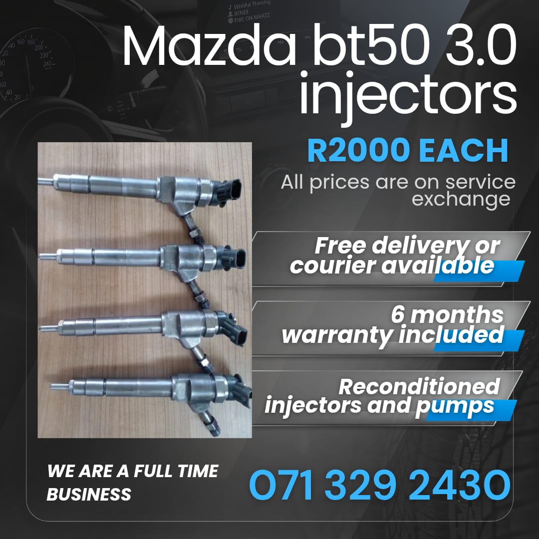 MAZDA BT50 3.0 INJECTORS FOR SALE WITH WARRANTY INCLUDED - Private Seller MAZDA BT50 3.0 INJECTORS FOR SALE WITH WARRANTY INCLUDED - Private Seller