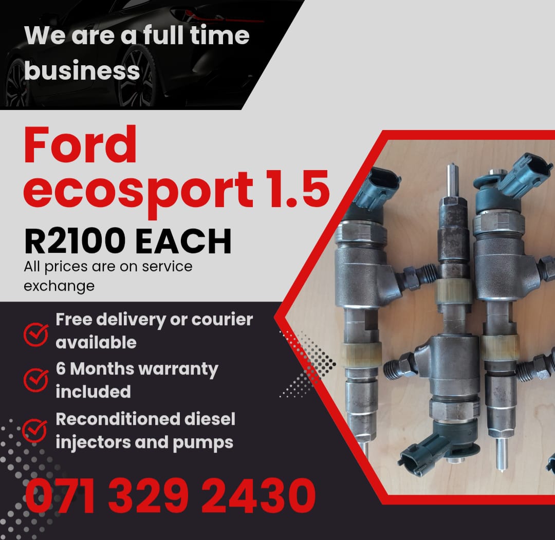 FORD ECOSPORT 1.5 INJECTORS FOR SALE WITH WARRANTY - Private Seller FORD ECOSPORT 1.5 INJECTORS FOR SALE WITH WARRANTY - Private Seller