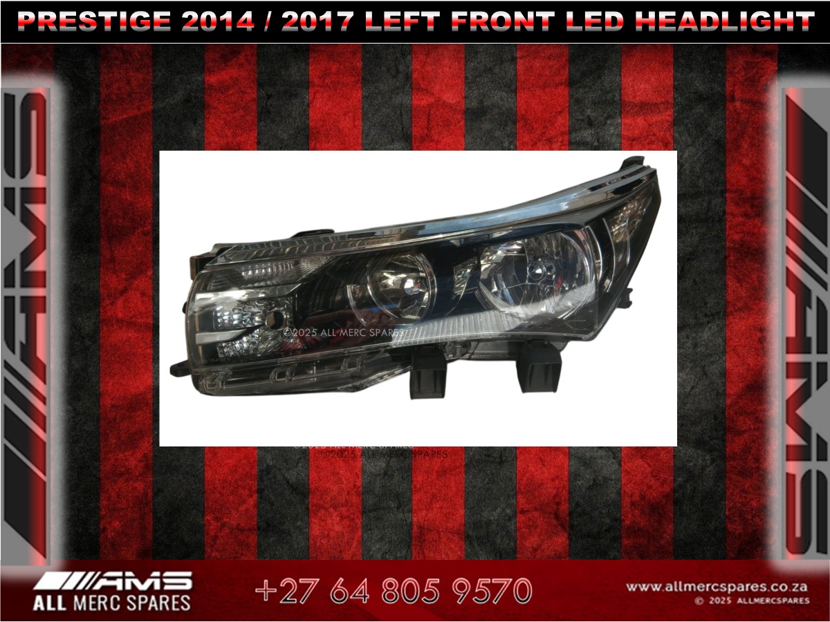 New Toyota Prestige 2014–2017 Left Front Headlight Subject to availability. - Private Seller New Toyota Prestige 2014–2017 Left Front Headlight Subject to availability. - Private Seller