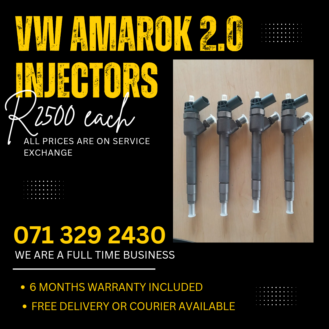 VW AMAROK 2.0 DIESEL INJECTORS FOR SALE WITH WARRANTY - Private Seller VW AMAROK 2.0 DIESEL INJECTORS FOR SALE WITH WARRANTY - Private Seller