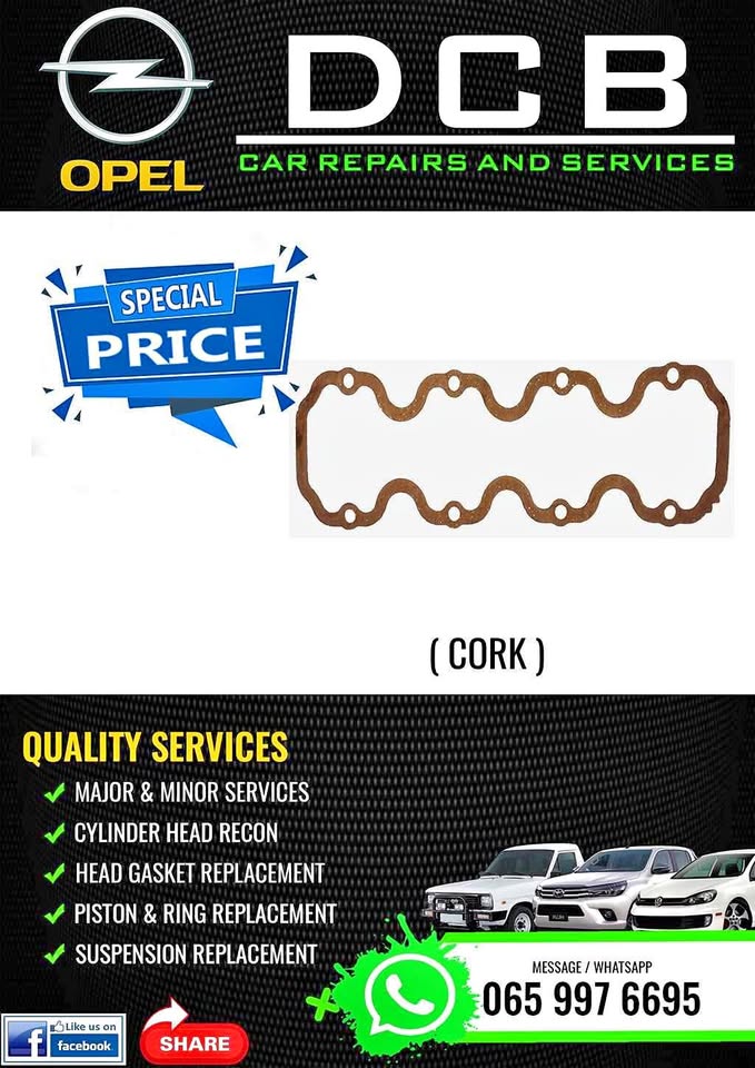 Opel Tappet cover gastek – Cork