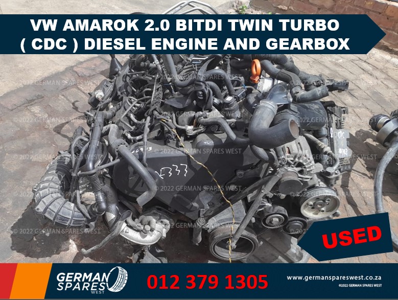 VW AMAROK 2.0 ( CDC ) BITDI TWIN TURBO DIESEL ENGINE AND GEARBOX - Private Seller VW AMAROK 2.0 ( CDC ) BITDI TWIN TURBO DIESEL ENGINE AND GEARBOX - Private Seller