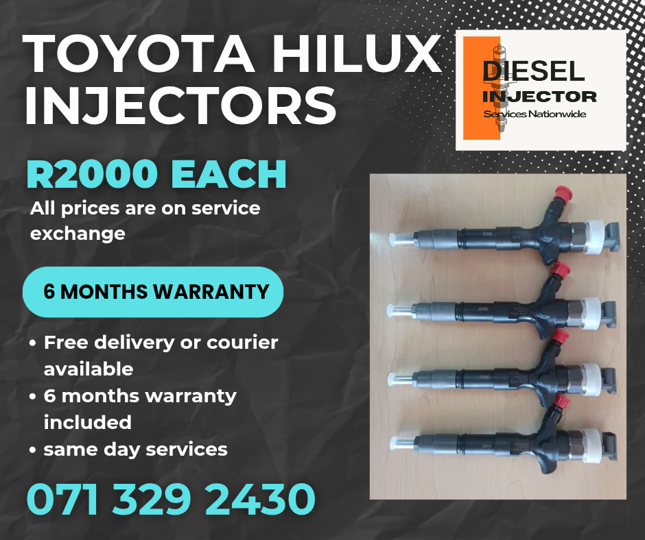 TOYOTA HILUX DIESEL INJECTORS FOR SALE WITH WARRANTY - Private Seller TOYOTA HILUX DIESEL INJECTORS FOR SALE WITH WARRANTY - Private Seller