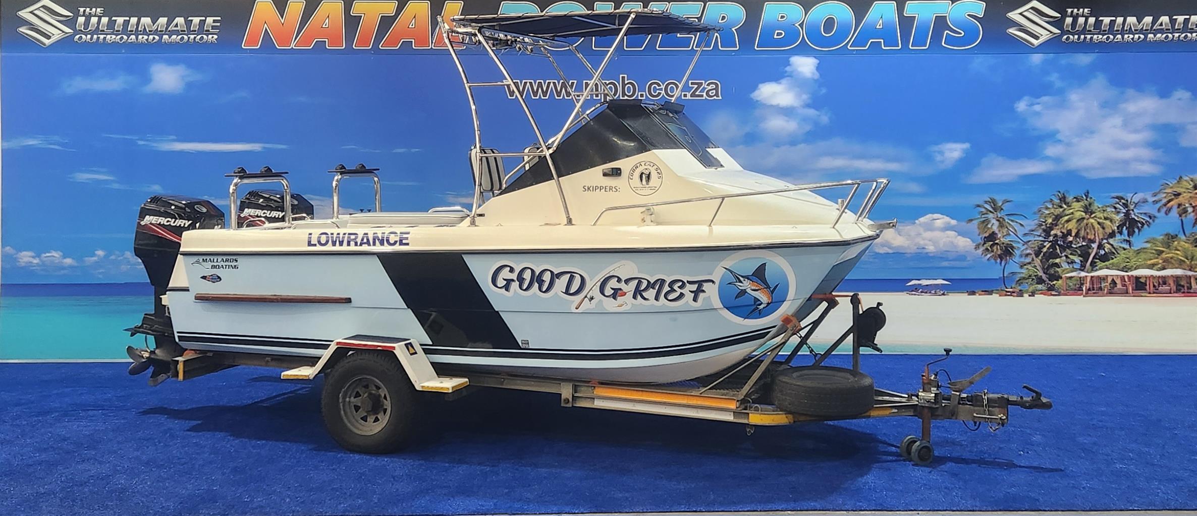 COBRA CAT 525 ON TRAILER 2 X 90 HP MERCURY COBRA CAT 525 ON TRAILER 2 X 90 HP MERCURY