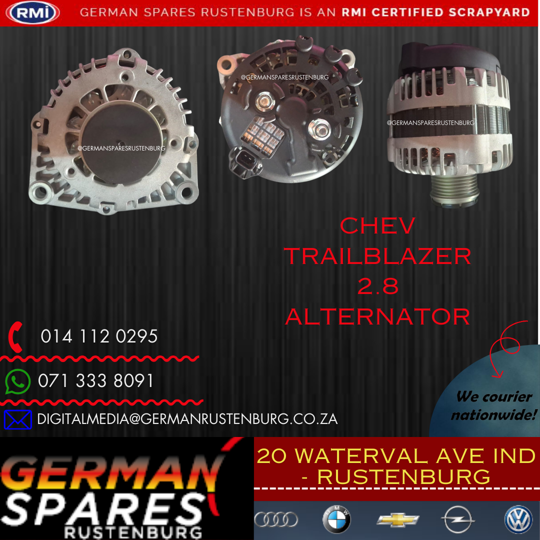 Chev Trailblazer 2.8 Alternator - Private Seller Chev Trailblazer 2.8 Alternator - Private Seller