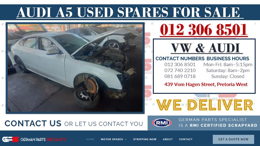AUDI A5 USED SPARES FOR SALE - Private Seller AUDI A5 USED SPARES FOR SALE - Private Seller