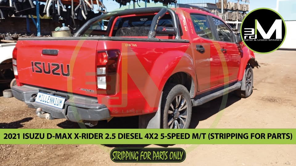 2021 ISUZU DMAX X-RIDER 2.5 TURBO DIESEL 4JK1 4X2 5 SPEED MANUAL (STRIPPING FOR PARTS)