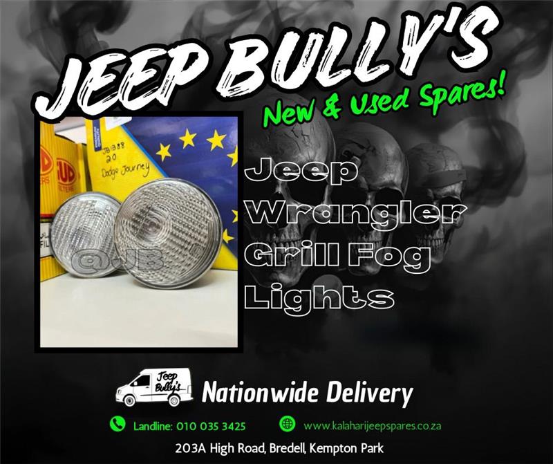Jeep Wrangler Fog Lights | Grill Light | Jeep Bully's - Private Seller Jeep Wrangler Fog Lights | Grill Light | Jeep Bully's - Private Seller