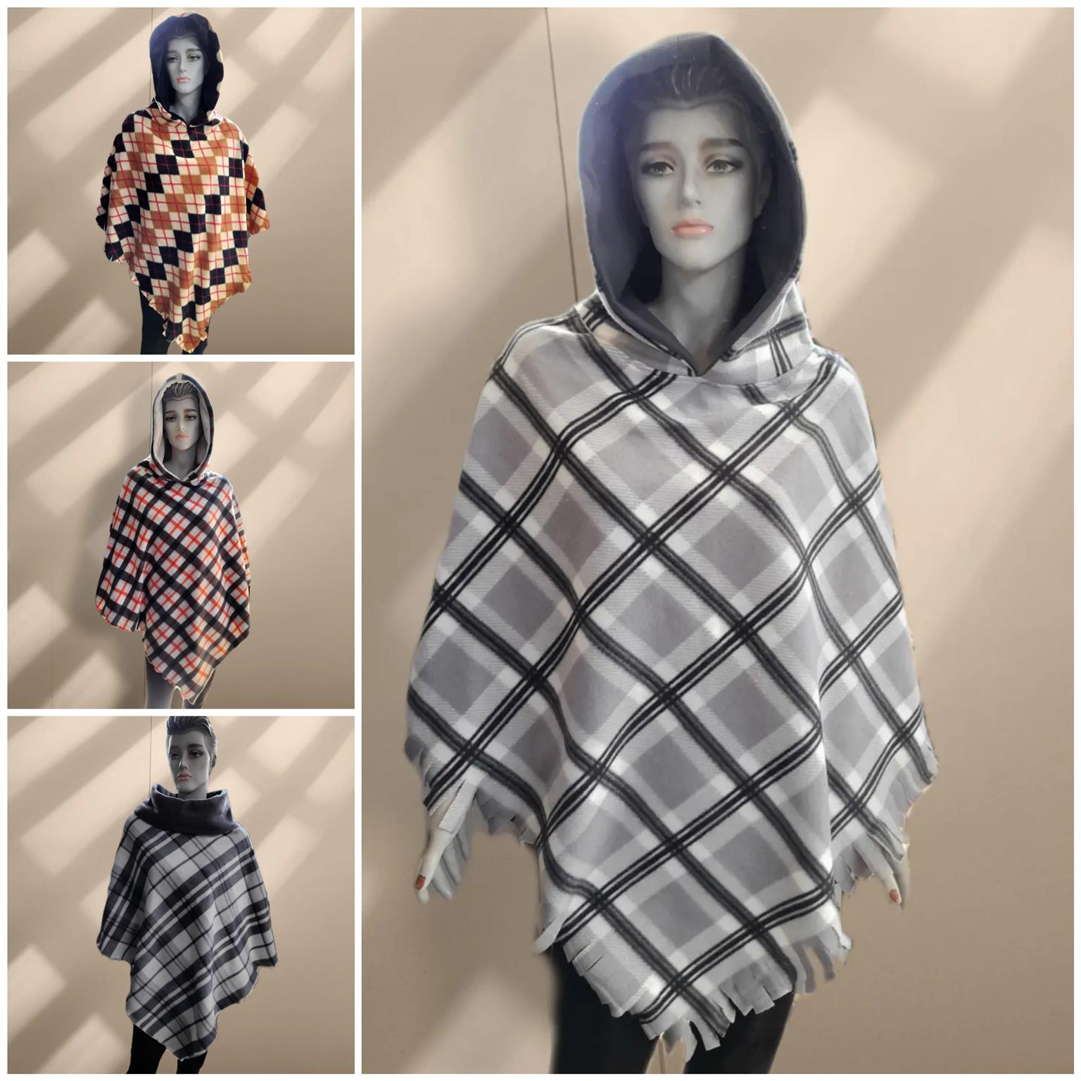 Women & men's clothing, ponchos and scarf necklaces, all ages