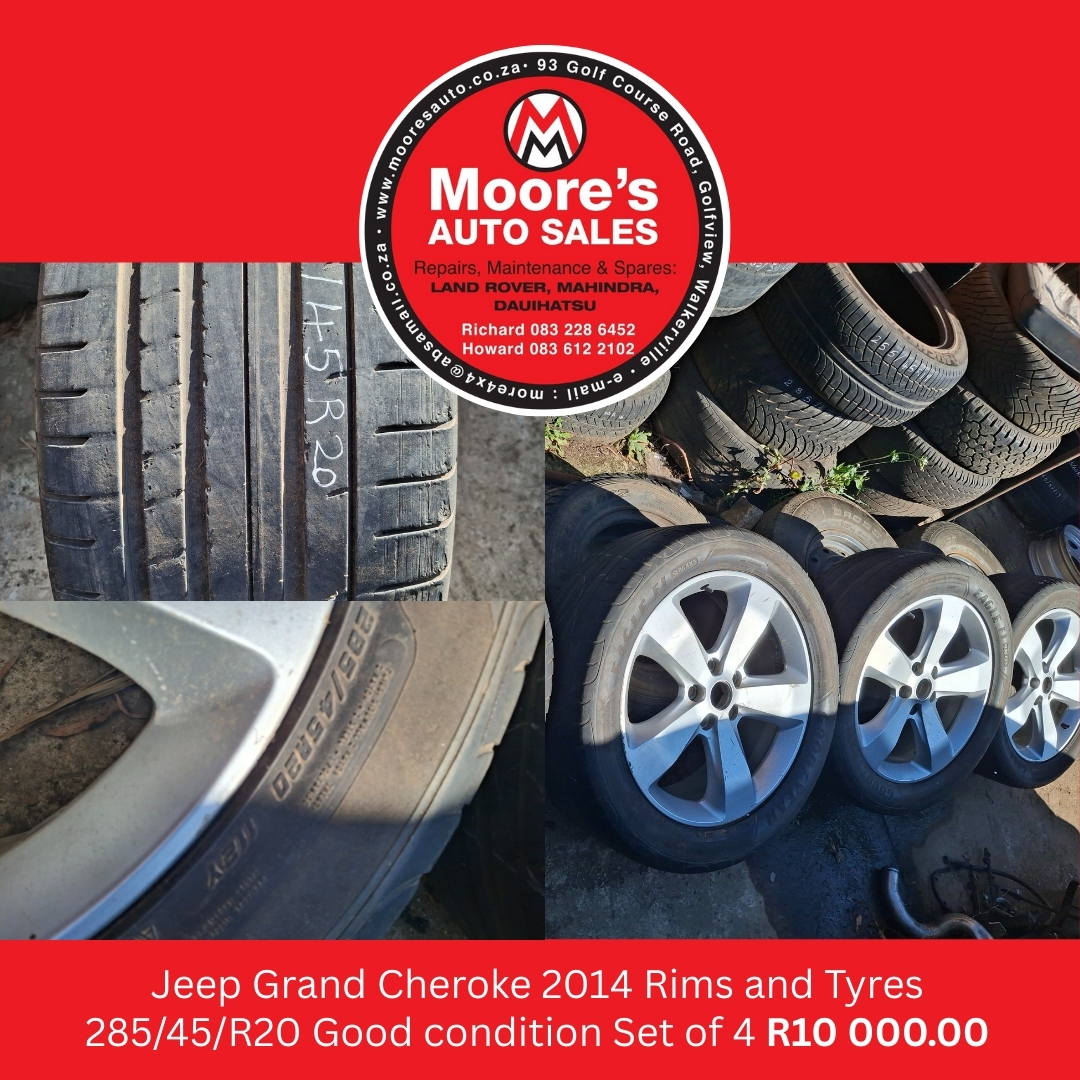 Jeep Grand Cheroke 2014 Rims and Tyres 285/45/R20 - Private Seller