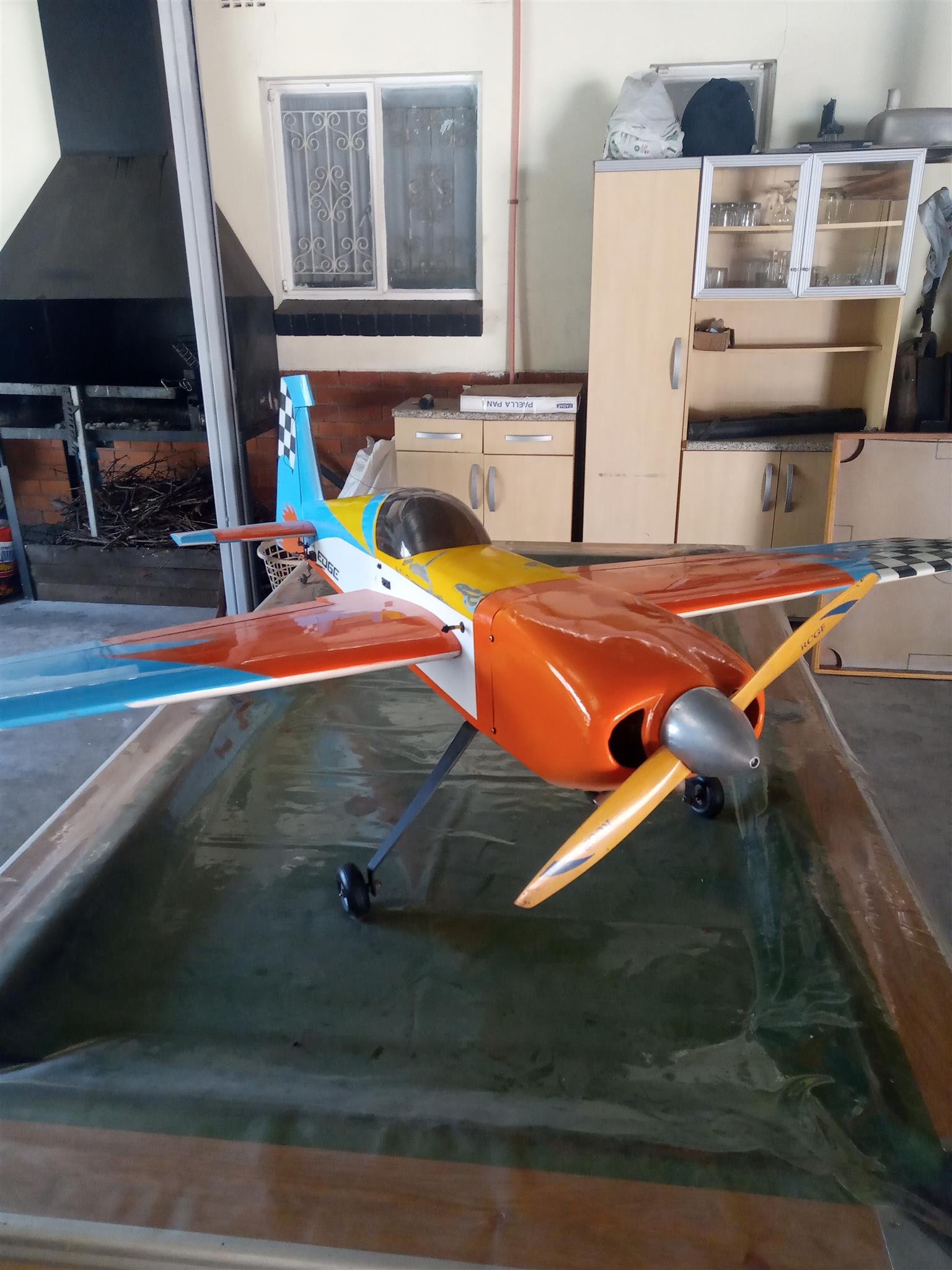 30 % Scale Edge 540 arobatic radio controlled plane with 43cc petrol engine and all servo's complete
