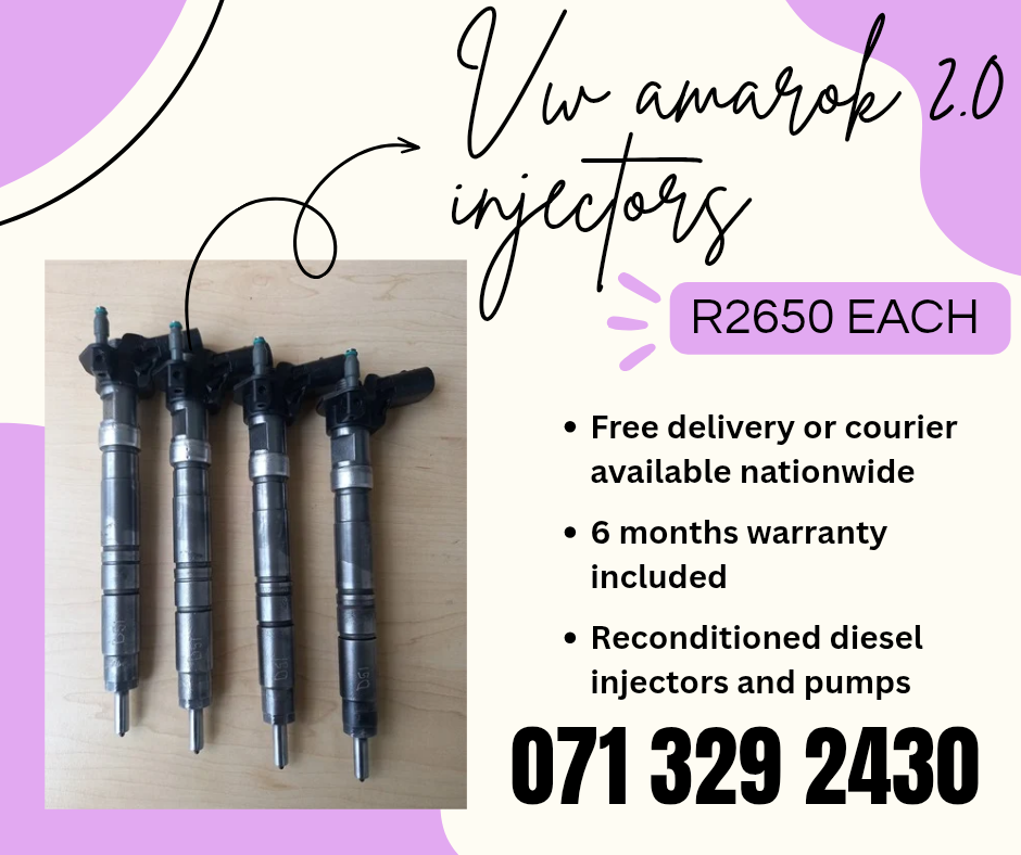 VW AMAROK 2.0 INJECTORS FOR SALE WITH WARRANTY - Private Seller VW AMAROK 2.0 INJECTORS FOR SALE WITH WARRANTY - Private Seller