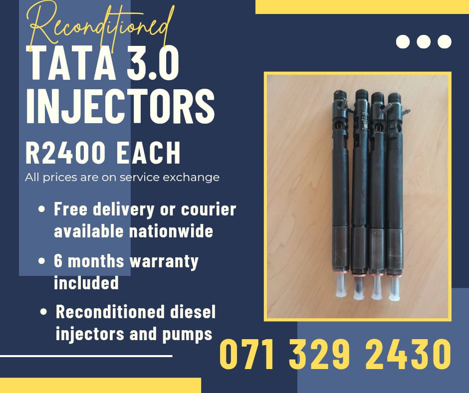 TATA 3.0 INJECTORS FOR SALE WITH WARRANTY INCLUDED - Private Seller TATA 3.0 INJECTORS FOR SALE WITH WARRANTY INCLUDED - Private Seller