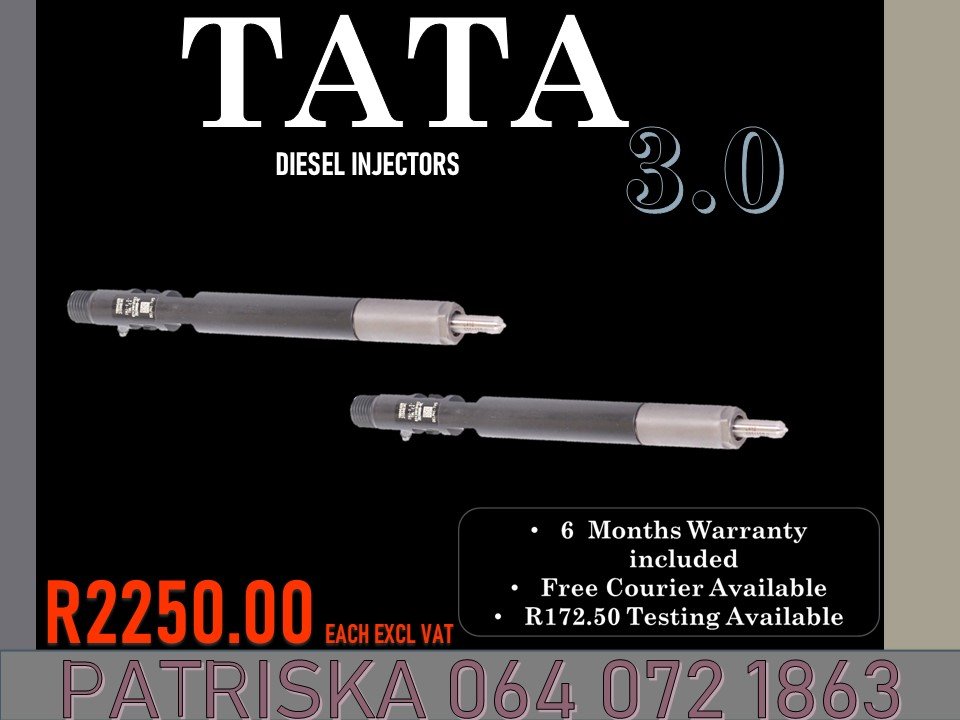 Tata 3.0 diesel injectors for sale on same day service - Private Seller Tata 3.0 diesel injectors for sale on same day service - Private Seller