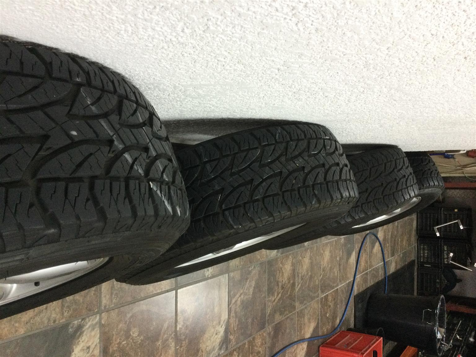 Toyota Fortuner rims with tyres. 265/65/17 - Private Seller