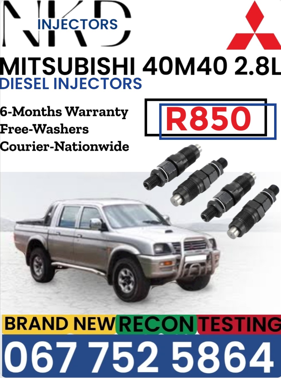 Mitsubishi 40M40 2.8L Diesel injectors - Private Seller Mitsubishi 40M40 2.8L Diesel injectors - Private Seller