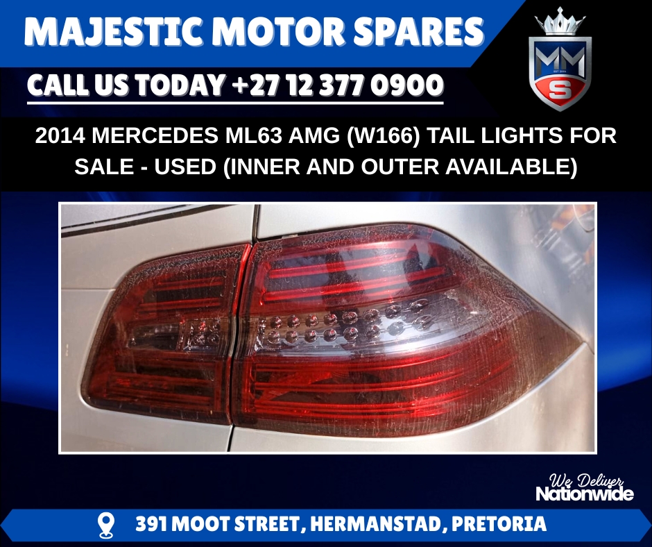 For Sale: Used Tail Lights – Mercedes-Benz ML63 AMG (W166) – 2014 Model - Private Seller For Sale: Used Tail Lights – Mercedes-Benz ML63 AMG (W166) – 2014 Model - Private Seller