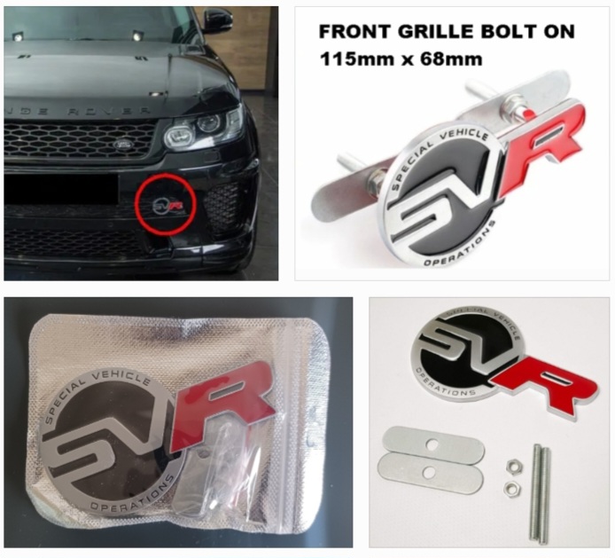 Range Rover SVR front & back badges emblems - Private Seller Range Rover SVR front & back badges emblems - Private Seller