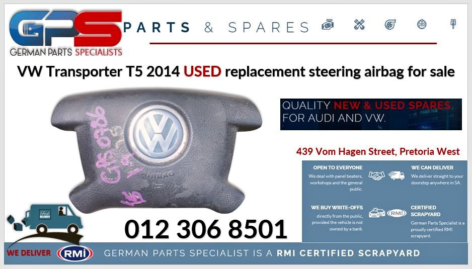 VW Transporter T5 2014 used replacement steering airbag for sale - Private Seller VW Transporter T5 2014 used replacement steering airbag for sale - Private Seller
