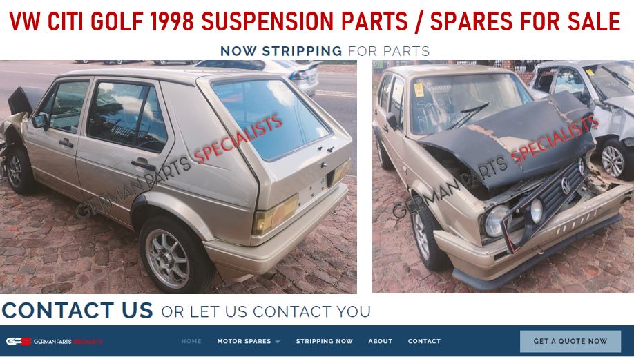 VW Citi Golf 1998 suspension parts / spares for sale - Private Seller VW Citi Golf 1998 suspension parts / spares for sale - Private Seller